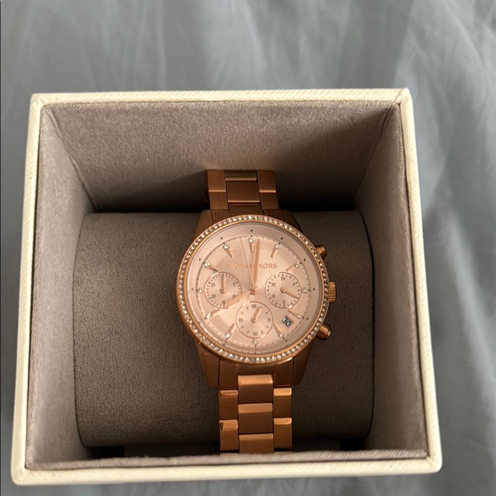 Michael Kors Gold Chronograph Watch